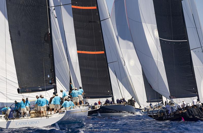 73rd Loro Piana Giraglia Maxi Windward Leeward Course on the Opening Day - photo © Loro Piana / Studio Borlenghi