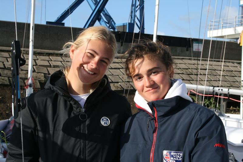 64th Endeavour Trophy - Sabine Potter (right) and Merle Nieuwland 420 representatives - photo © Sue Pelling