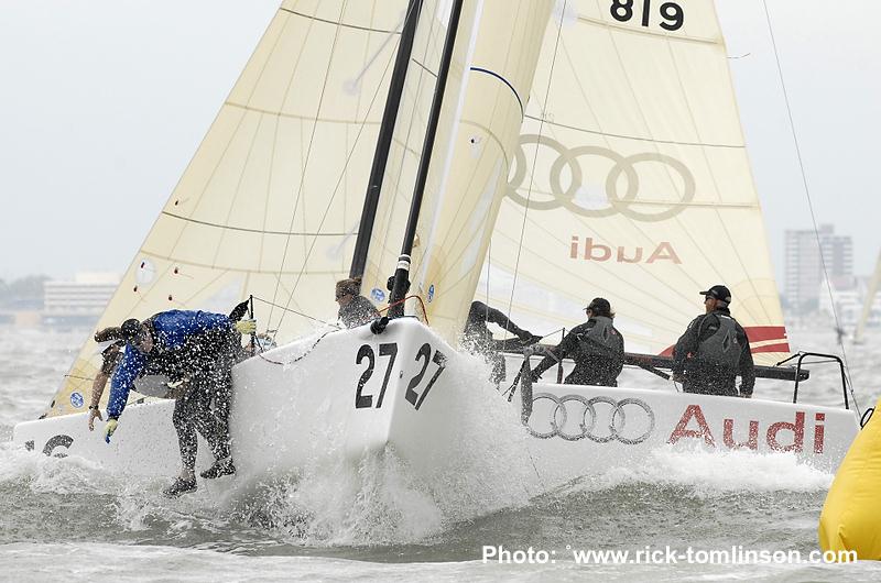 Melges 24 worlds at Corpus Christi, Texas day 3 photo copyright Rick Tomlinson / www.rick-tomlinson.com taken at  and featuring the Melges 24 class