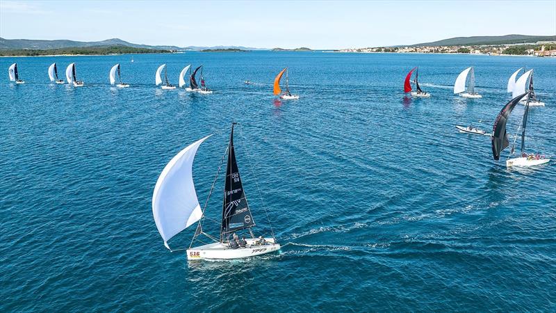 A total of 18 crews and more than 70 sailors from Croatia and Ukraine took part in the Biograd CRO Melges 24 Cup - photo © Hrvoje Duvancic / regate.com.hr