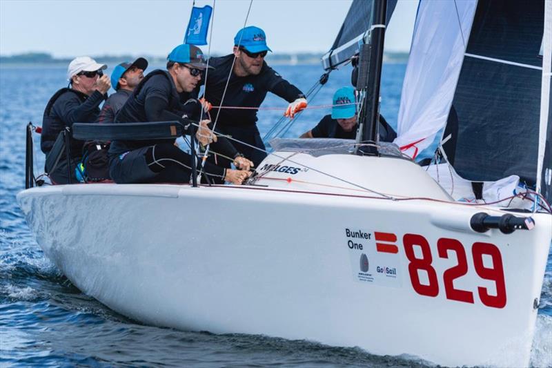 RAZA MIXTA USA829 of Peter Duncan with Morgan Trubovich, Erik Shampain, Patrick Wilson,Victor Diaz De Leon - the overall winner of Race Two - Melges 24 World Championship 2023 - Middelfart, Denmark photo copyright Mick Knive Anderson taken at  and featuring the Melges 24 class