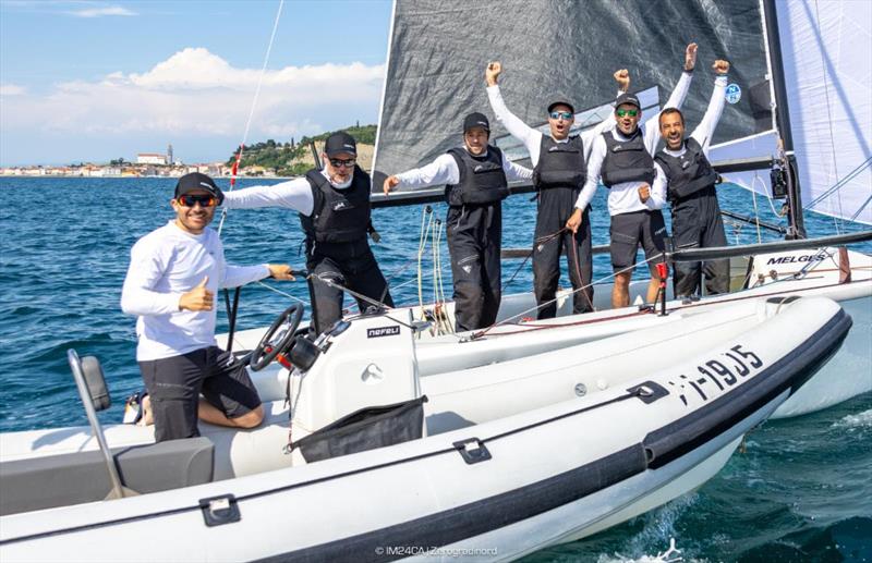 Nefeli (GER859) of Peter Karrie - Melges 24 European Sailing Series 2024 - Portoroz, Slovenia - 2024 Marina Portoroz Melges 24 Regatta - photo © IM24CA / Zerogradinord