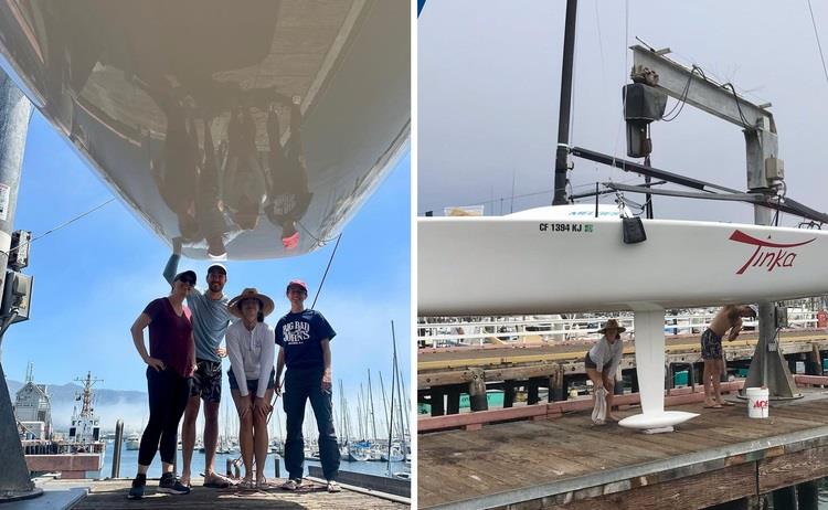 Getting ready. Kathrin Wagner, owner of the Melges 24 ‘Tinka,' is one of two female helms expected to compete at the 2024 National Championship - photo © IG @tinka757