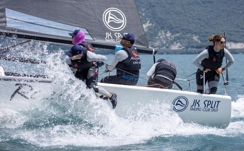 Razjaren (CRO) of Lukasz Podniesinski with Ante Cesic at the helm - Melges 24 European Sailing Series 2024 - Riva del Garda, Italy - photo © IM24CA / Zerogradinord