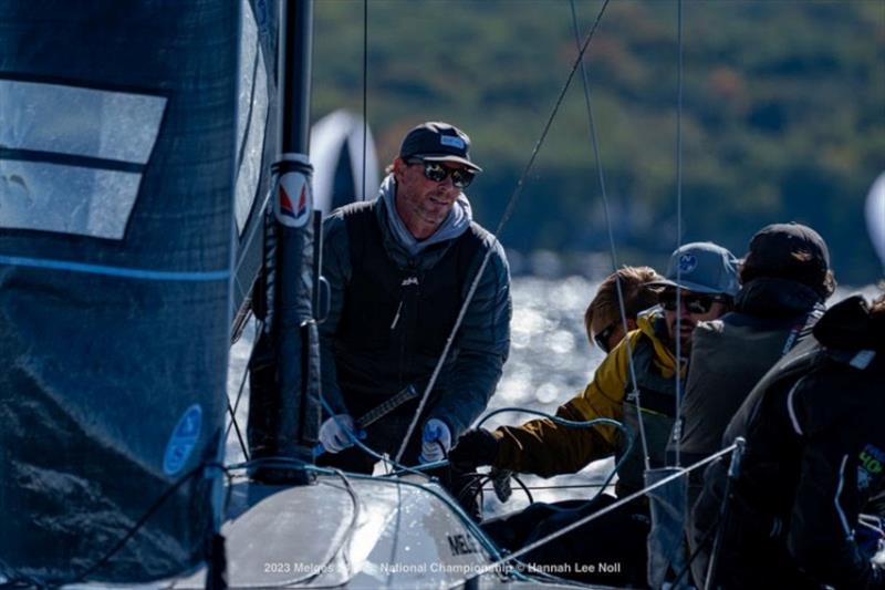 Aiming for a World Championship title later in the season, Geoff Fargo's Sentinel (USA-856) is among the top teams at the 2024 Melges 24 U.S. National Championship photo copyright Hannah Lee Noll / U.S. Melges 24 Class Association taken at Santa Barbara Yacht Club and featuring the Melges 24 class