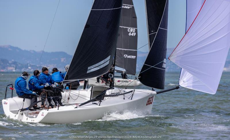 Cuyler Morris' Dark Horse (USA) - 2024 Diversified Melges 24 Worlds in San Francisco photo copyright IM24CA / Zerogradinord taken at  and featuring the Melges 24 class