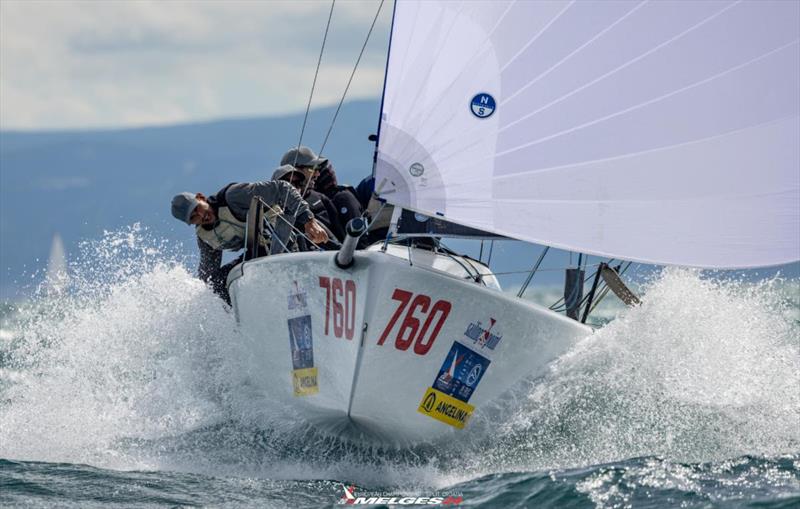 Ivan Kljakovic Gaspic' Universitas Nova CRO760 on Day 3 - 2024 Melges 24 European Championship - Split, Croatia photo copyright JK Split / IM24CA / Zerograddinord taken at Sailing Club Split and featuring the Melges 24 class