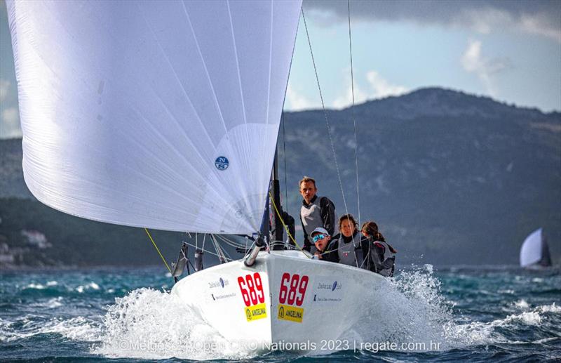 The 2022 Melges 24 European Champion, Michele Paoletti, and his team on Strambapapa (ITA689) hail from Trieste - photo © Melges 24 CRO National 2023 / regate.com.hr