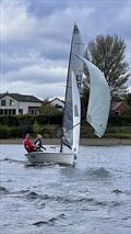 Les Bithell and Emma Turner win Bronze Fleet in the Merlin Rocket Felucca Trophy at Hollingworth Lake © Steve Richardson