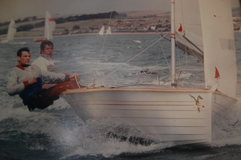 Coyote, another of the superb FRP hulled, wood decked Canterbury Tales design Merlin Rockets from the Jon Turner workshop - photo © Jon Turner