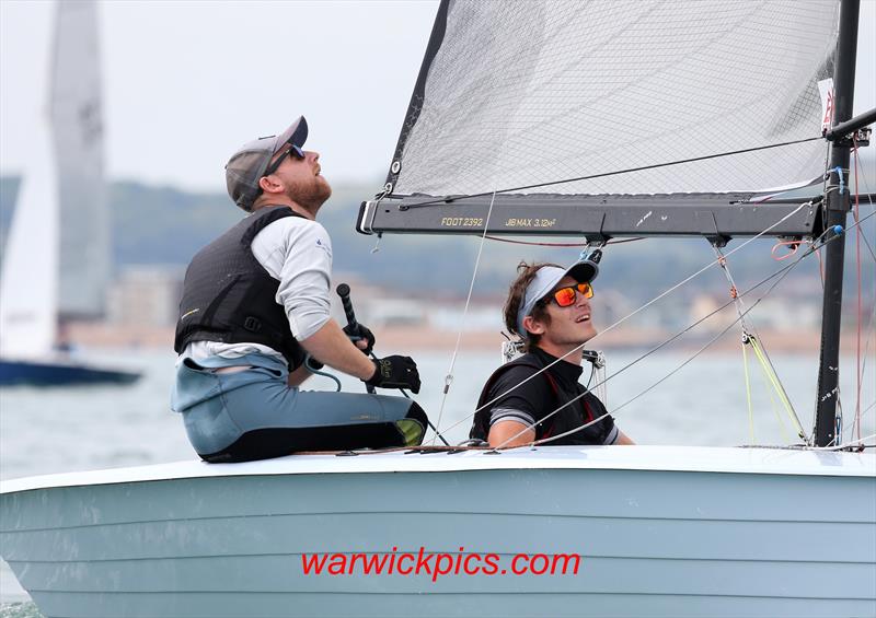 Christian Birrell & Sam Brearey during the Shoreham Merlin Rocket Open photo copyright Warwick Baker / www.warwickpics.com taken at Shoreham Sailing Club and featuring the Merlin Rocket class