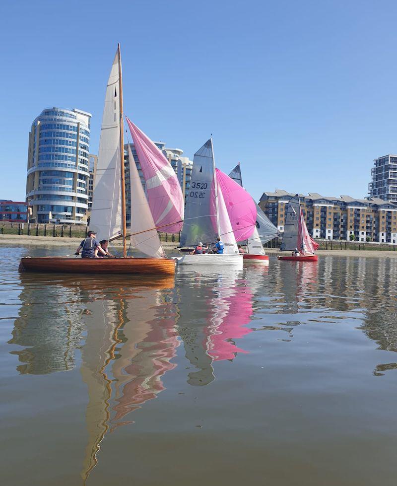 Merlin Rocket Downriver Race at Ranelagh photo copyright Sarah Videau taken at Ranelagh Sailing Club and featuring the Merlin Rocket class