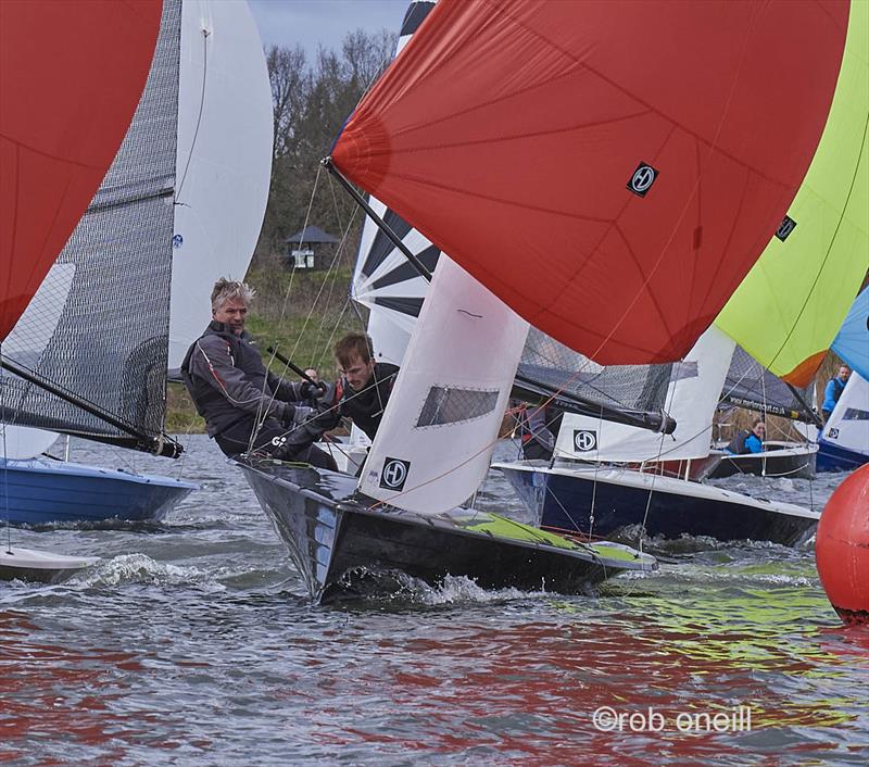 Merlin Rocket Allen South East Series 2023 Round 1 at Wembley photo copyright Rob O'Neill taken at Wembley Sailing Club and featuring the Merlin Rocket class