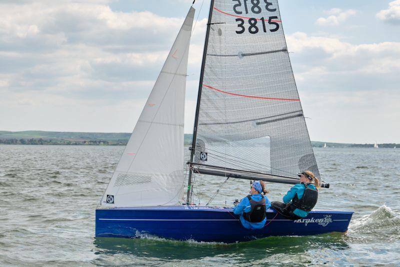 Chloe George and Louise Johnson win Merlin Rocket Women's Championships 2023 at Lymington Town - photo © Pat Blake