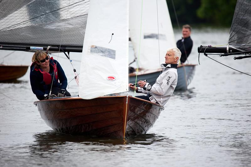 Rob Cage and Nicola Scaddan win the Merlin Rocket Vintage open at Tamesis photo copyright Chris Wade taken at Tamesis Club and featuring the Merlin Rocket class