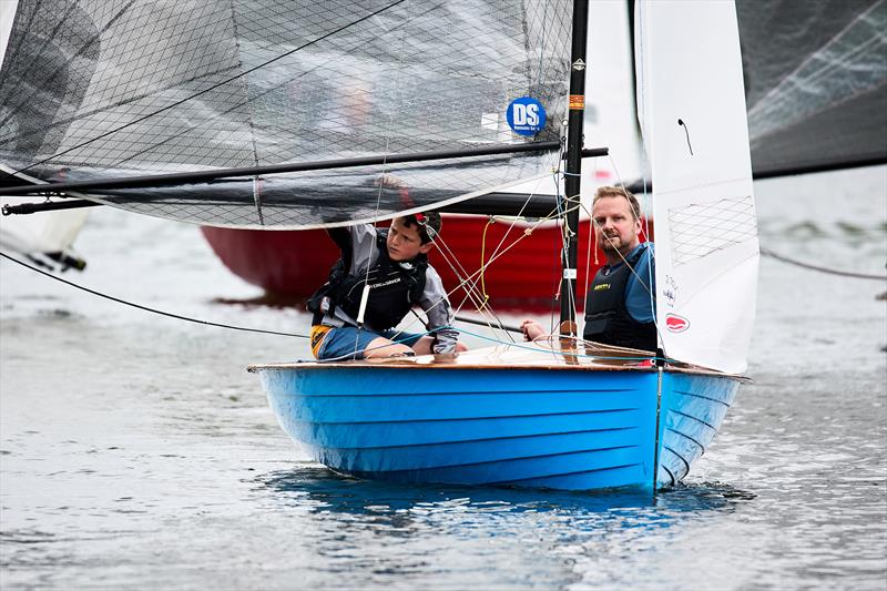 Joe and Max McLaughlin finish third in the Merlin Rocket Vintage open at Tamesis photo copyright Chris Wade taken at Tamesis Club and featuring the Merlin Rocket class