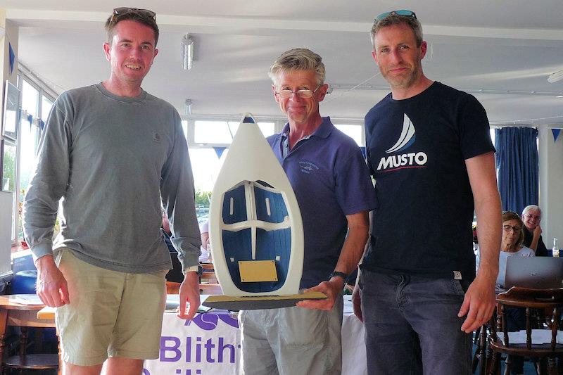 Ed Bradburn and Johny Coates with Alatair Reid (Rear Commodore) - HD Sails Midland Circuit event at Blithfield photo copyright BSC taken at Blithfield Sailing Club and featuring the Merlin Rocket class