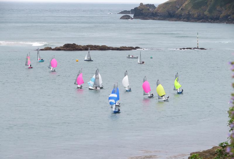 Salcombe Gin Merlin Week 2024 Day 6 Morning Race photo copyright Malcolm Mackley taken at Salcombe Yacht Club and featuring the Merlin Rocket class