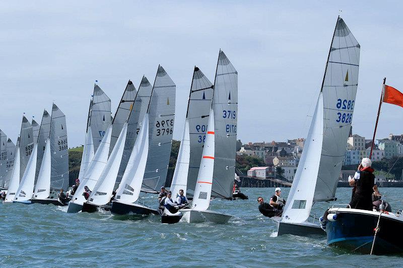 Merlin Rocket Nationals at Tenby day 1 photo copyright Alistair Mackay taken at Tenby Sailing Club and featuring the Merlin Rocket class