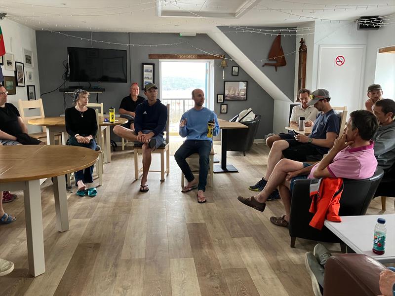 What Went Well with the current overall leaders Christian Birrell and Sam Brearey during the Merlin Rocket Nationals at Tenby photo copyright Alistair Mackay taken at Tenby Sailing Club and featuring the Merlin Rocket class