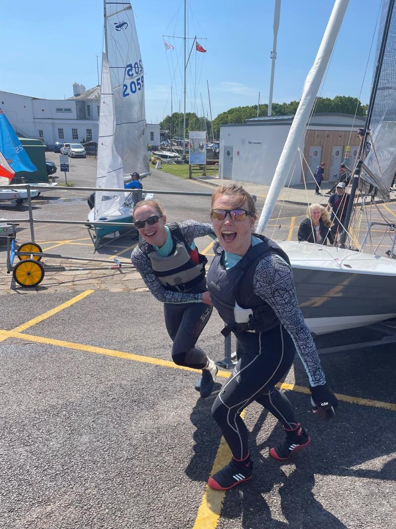 Pippa Kilsby is very excited! Would you like to come and join the fun on 14 and 15 September? photo copyright Patrick Blake taken at Lymington Town Sailing Club and featuring the Merlin Rocket class