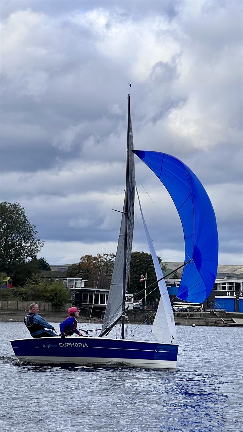 Merlin Rocket Felucca Trophy at Hollingworth Lake photo copyright Steve Richardson taken at Hollingworth Lake Sailing Club and featuring the Merlin Rocket class