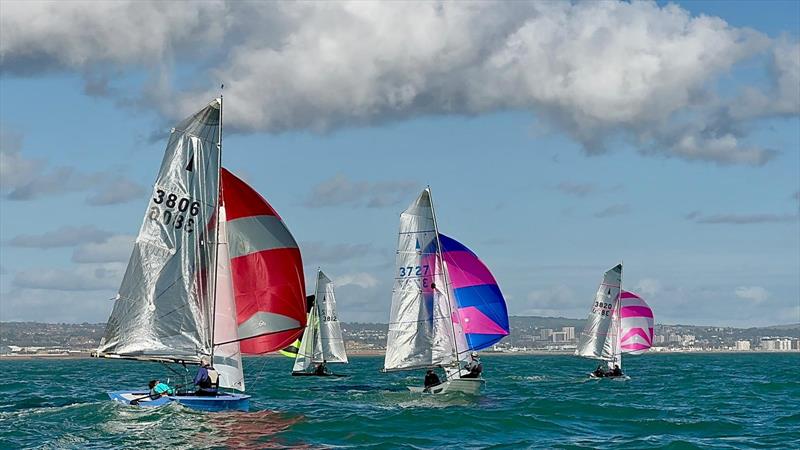 Sunshine ahead of Storm Ashley arriving during the 2024 Merlin Rocket Allen SE Circuit at Shoreham - photo © David Larner, Louise Carr, Roland Whitehead