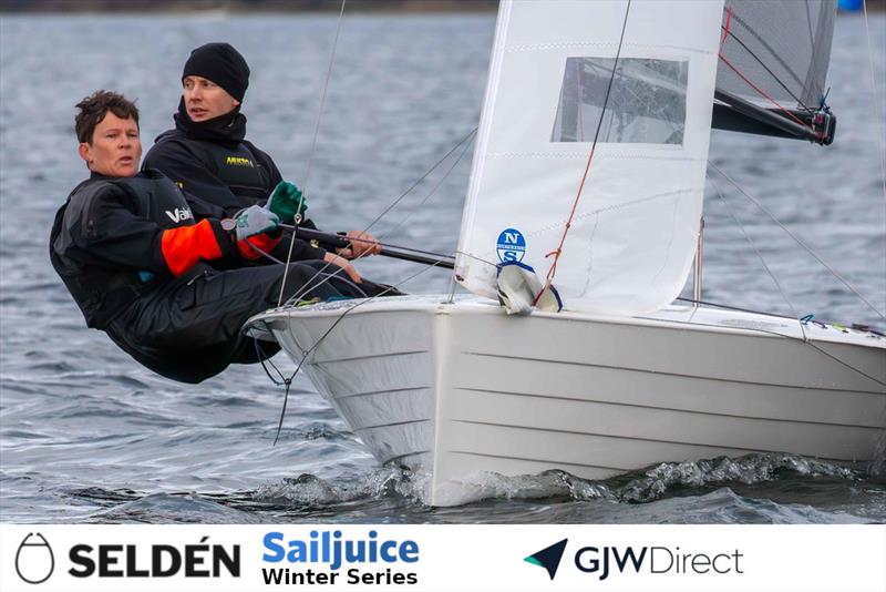 Chris Gould and Sophie Mackley win the Gill Grafham Grand Prix in their Merlin Rocket photo copyright Tim Olin / www.olinphoto.co.uk taken at Grafham Water Sailing Club and featuring the Merlin Rocket class