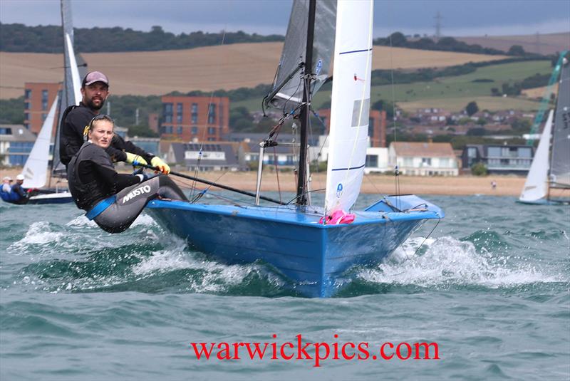 Tim Saxton and Faye Chatteron, Sunday winners and first overall - Merlin Rocket Craftinsure Silver Tiller and Allen SE Series at Shoreham - photo © Warwick Baker / www.warwickpics.com
