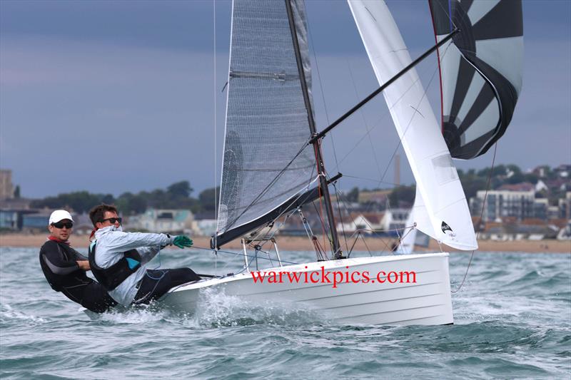 Chris Gould and Sophie Mackley, third overall - Merlin Rocket Craftinsure Silver Tiller and Allen SE Series at Shoreham - photo © Warwick Baker / www.warwickpics.com