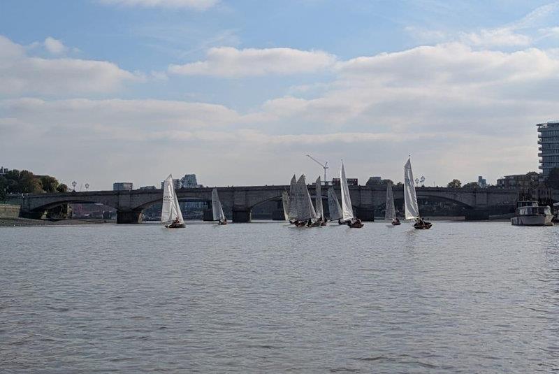 Under the bridges they go - Merlin Rocket Downriver Race at Ranelagh - photo © Richard Westover