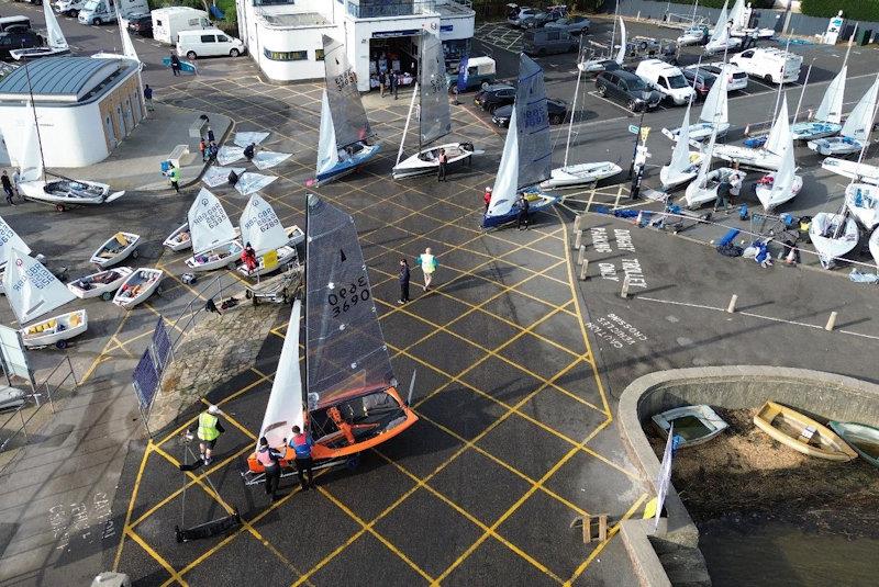 Launching time - Merlin Rocket Silver Tiller at Lymington Town - photo © LTSC