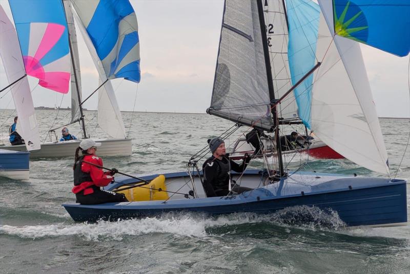 Rebecca and Rob win overall - Merlin Rocket Silver Tiller at Lymington Town - photo © LTSC