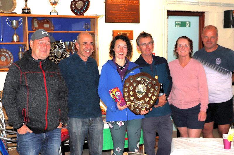 Top three teams - Miracle Welsh Championships at Shotwick photo copyright Geoff Weir taken at Shotwick Lake Sailing and featuring the Miracle class