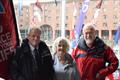 (l-r) David Taylor, Jean Baker, Sir Robin Knox-Johnston © Jo Taylor