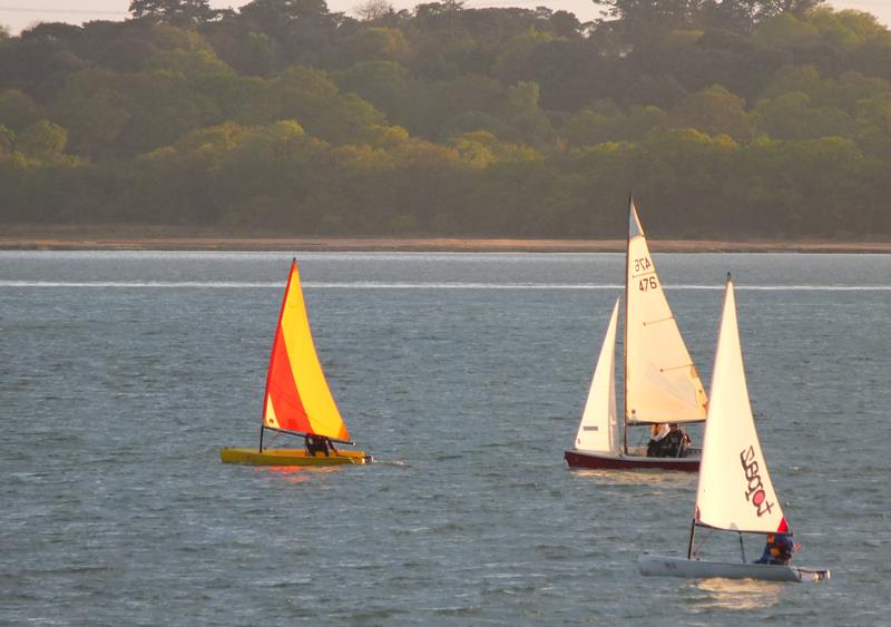 Dinghies at Netley Cliff Sailing Club photo copyright Amanda Bowens taken at Netley Cliff Sailing Club