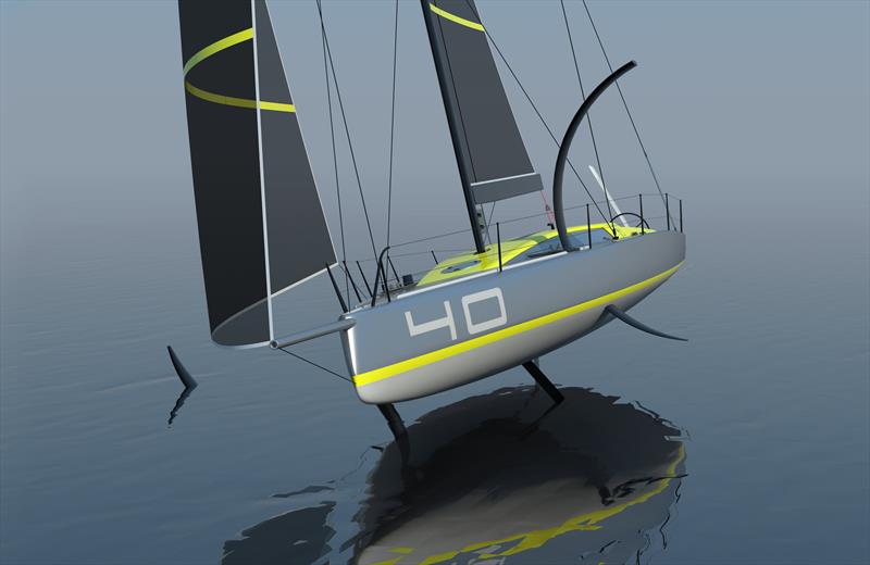 MW40OF - New Foiling Offshore Sailboat Concept photo copyright Wilson / Marquinez Naval Architecture taken at 