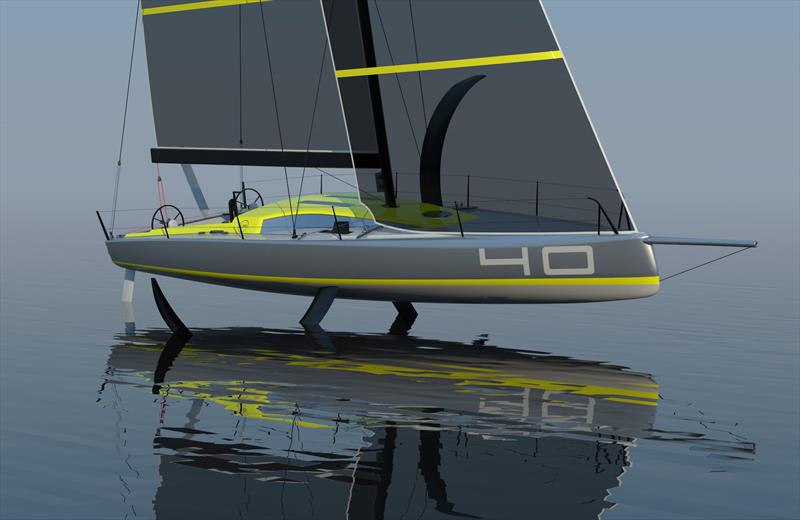 MW40OF - New Foiling Offshore Sailboat Concept - photo © Wilson / Marquinez Naval Architecture