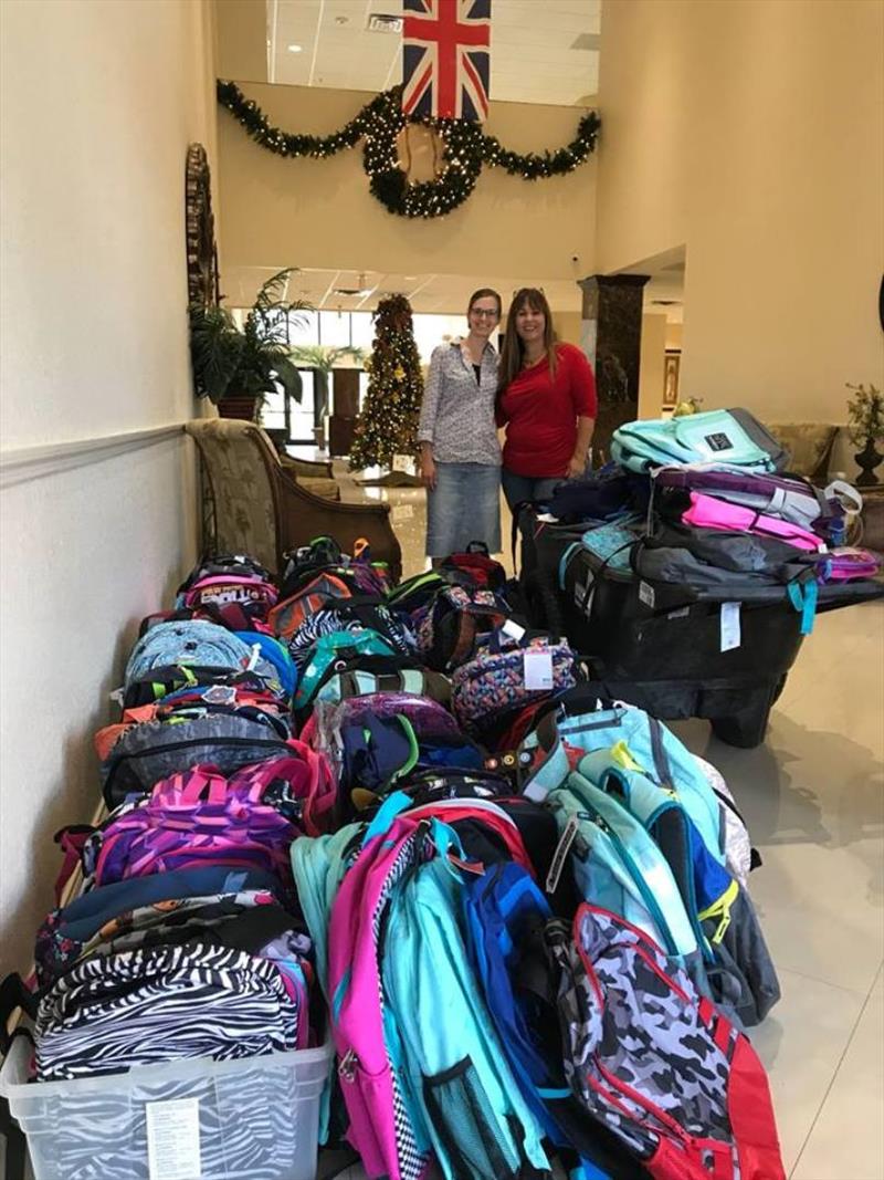 Backpacks ready to be delivered to Dominican children - photo © Sea Shepherd / Katrin York