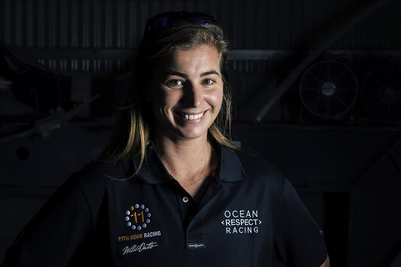 Rolex Sydney to Hobart Bianca Cook part of the all female crew on OCEAN RESPECT RACING (Wild Oats X) photo copyright Andrea Francolini taken at Cruising Yacht Club of Australia