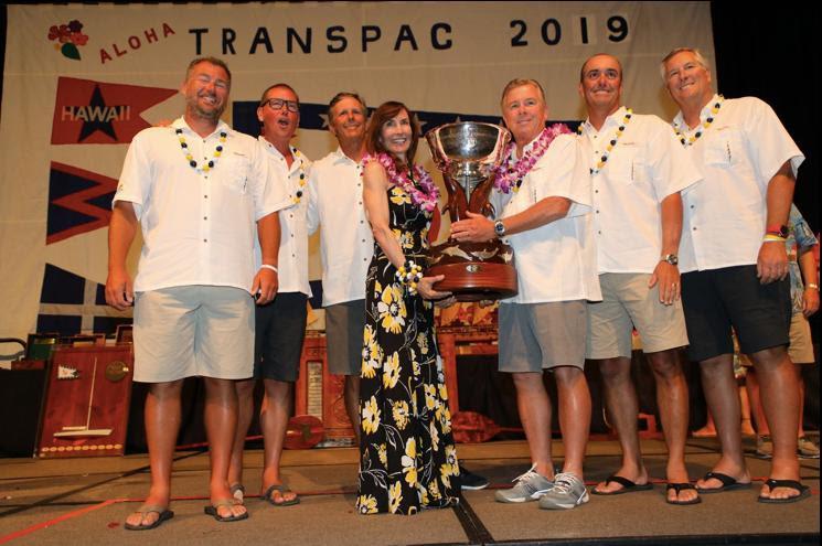 Crew of Taxi Dancer, winners of Division 2 - Transpac 50 - photo © David Livingston