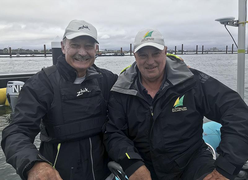 Australian Sailing Royalty - John Bertrand AO and Iain Murray AM at the 49er, 49erFX and Nacra 17 World Championships - photo © John Curnow