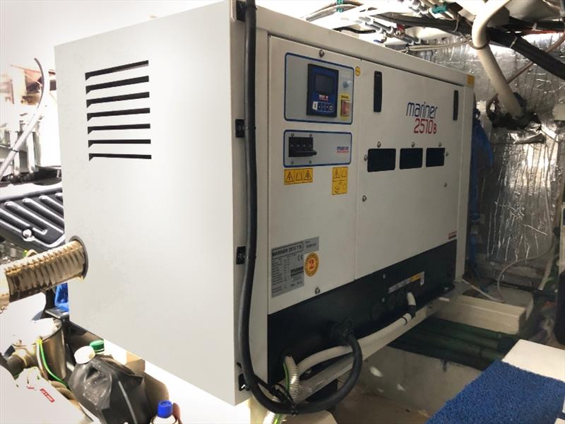 Highly efficient a pair of MASE Mariner 2510T gensets within soundproof cabinets each provides 25.1kVA/50Hz to power all the modern conveniences that make retirement living enjoyable out at sea - photo © Power Equipment
