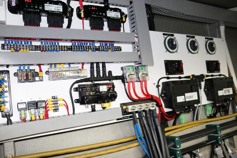 Meticulously organised electronics within the engine room are just the signature of the detailed care that are part of the responsibility undertaken as the stewardship of this grand vessel - photo © Power Equipment Pty Ltd