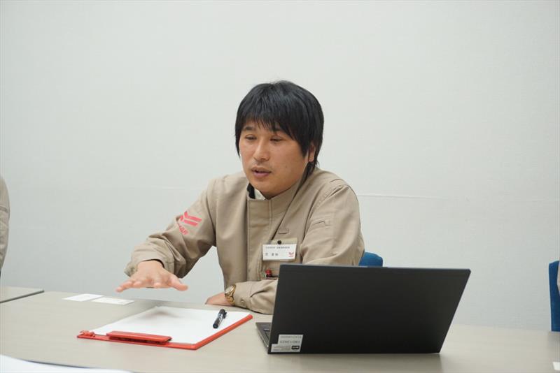 Naohito Hara, involved in auto-navigation system and control technology at the Research & Development Center, Yanmar Holdings, since joining the company in 2008 photo copyright Yanmar taken at 