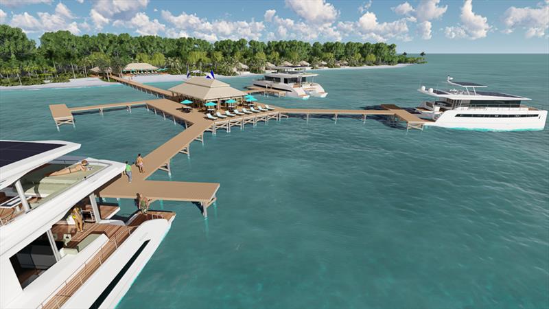 Silent Yachts solar powered resort with floating villas concept - photo © Silent Yachts