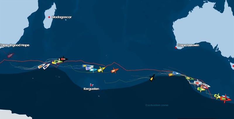 Latest tracking map - Vendée Globe photo copyright Vendee Globe 2020 taken at 