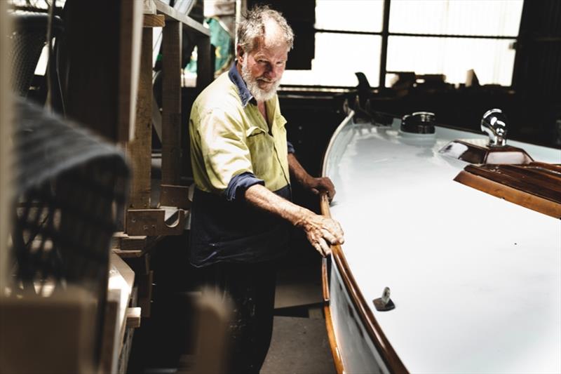 Jay Lawry of Wilson's Boat Yard, Abels Bay. - photo © Australian Wooden Boat Festival