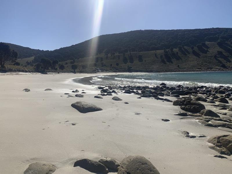 Beach at Garden Cove, which has a freshwater creek running down into it. - photo © Tim Phillips