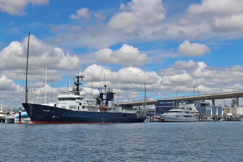 Falkor at Rivergate - photo © Rivergate Marina & Shipyard
